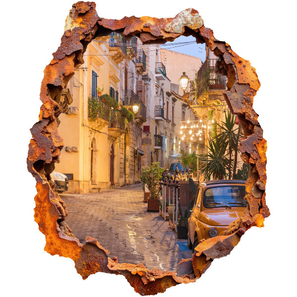 3D wall hole wallpaper 26x31 Night lights