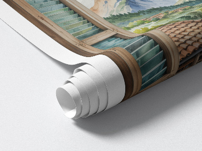 Window sticker wallpaper 31x29 Mountain landscape