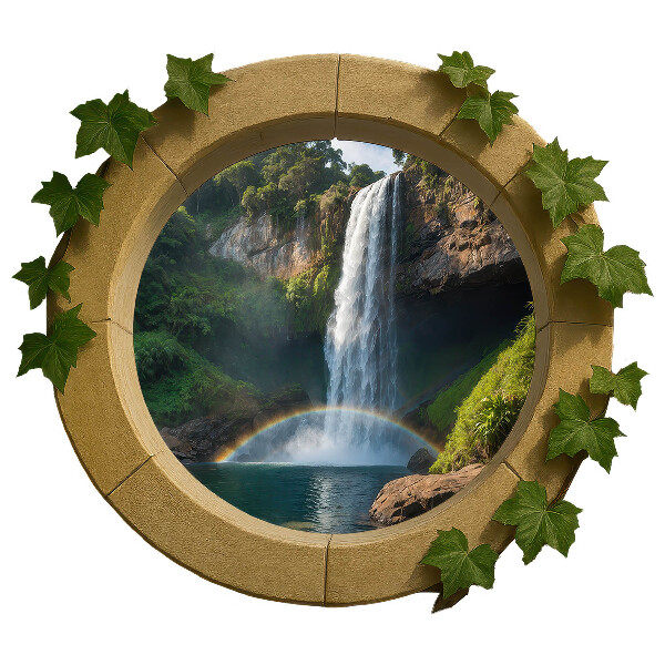 Window sticker wallpaper 31x28 Natural oasis