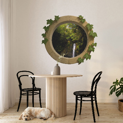 Window sticker wallpaper 31x28 Green landscape