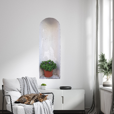 3D effect wall sticker 11x31 Wall recess