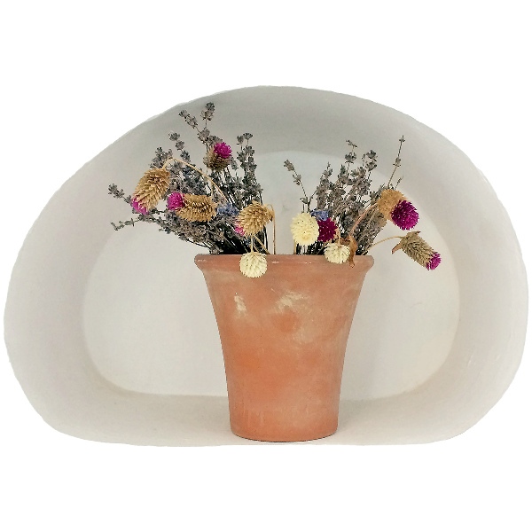 3D effect wall sticker 31x21 Dry flowers