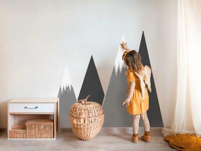Wall sticker 100x159 Winter mountain peaks in an illustrative view