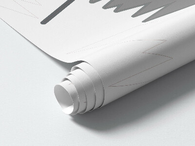 Wall sticker 100x159 Winter mountain peaks in an illustrative view