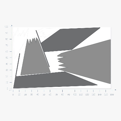 Wall sticker 100x159 Winter mountain peaks in an illustrative view