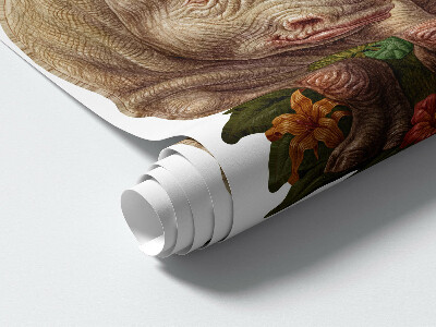 Wall sticker 130x140 Wild safari in a pastel version