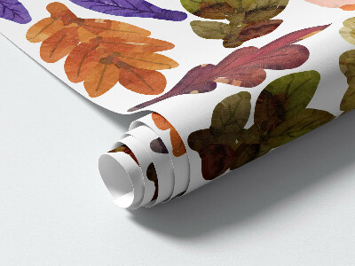Wall sticker 130x208 Forest creatures in autumn watercolor shades