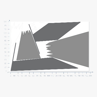 Wall sticker 130x207 Winter mountain peaks in an illustrative view
