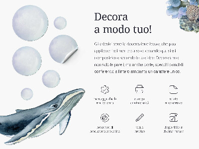 Wall sticker 130x171 Pastel drawings of magical animals