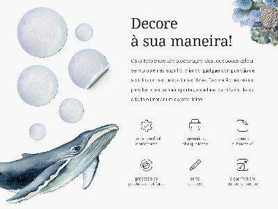 Wall sticker 130x171 Pastel drawings of magical animals