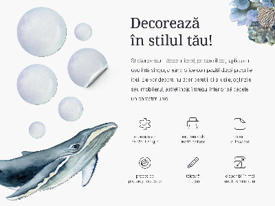 Wall sticker 130x171 Pastel drawings of magical animals