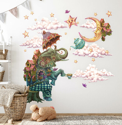 Wall sticker 60x79 Animals in cartoon fairy style