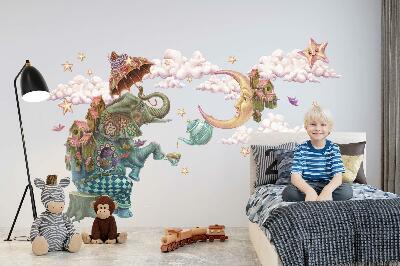 Wall sticker 60x79 Animals in cartoon fairy style