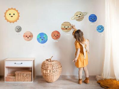 Wall sticker 60x110 Lovely planets in cosmic dance