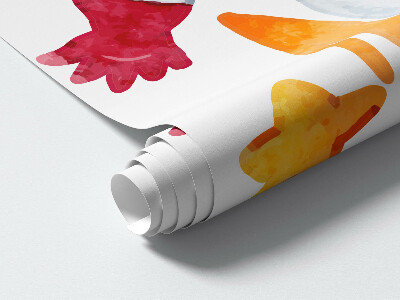 Wall sticker 60x101 Space pastel pattern with astronaut and rockets