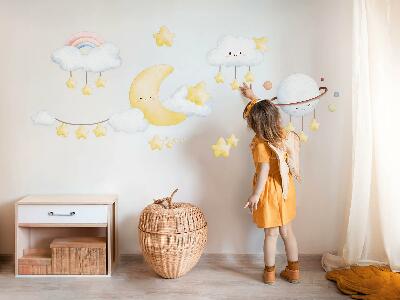 Wall sticker 60x81 Sky and space in boho pastels