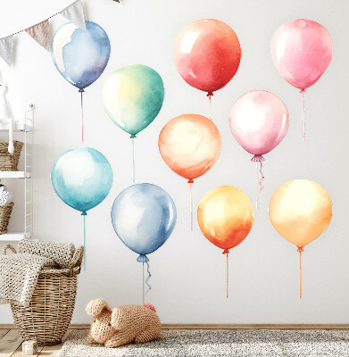 Wall sticker 60x70 Pastel balloons in colorful harmony