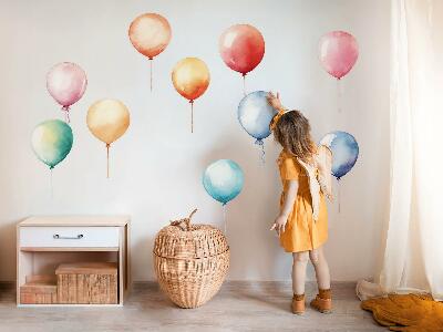 Wall sticker 60x70 Pastel balloons in colorful harmony