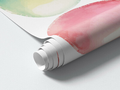 Wall sticker 60x70 Pastel balloons in colorful harmony