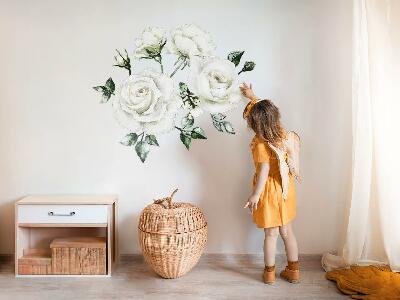 Wall sticker 60x103 Floral motifs in pastel watercolors