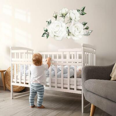 Wall sticker 60x103 Floral motifs in pastel watercolors