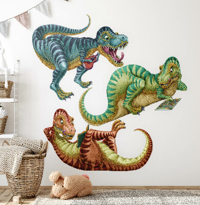 Wall sticker 80x120 Dinosaurs in a cheerful cartoon version