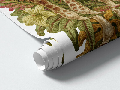 Wall sticker 80x120 Safari in a pastel version of wild nature
