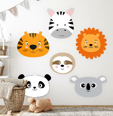 Wall sticker 80x121 A charming safari with wild animals