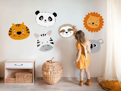 Wall sticker 80x121 A charming safari with wild animals