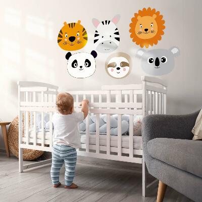 Wall sticker 80x121 A charming safari with wild animals