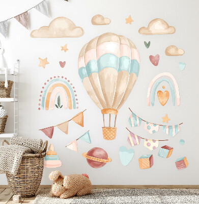 Wall sticker 80x113 Boho watercolor pastel patterns