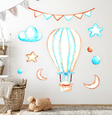 Wall sticker 80x119 Pastel boho accents in a watercolor version