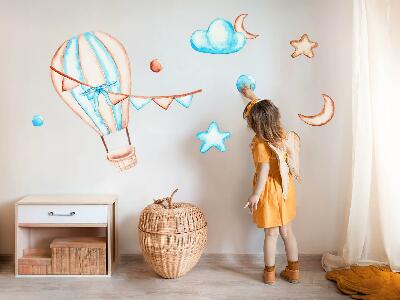 Wall sticker 80x119 Pastel boho accents in a watercolor version