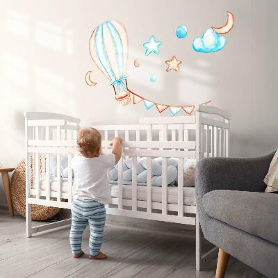 Wall sticker 80x119 Pastel boho accents in a watercolor version