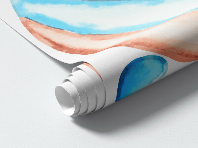 Wall sticker 80x119 Pastel boho accents in a watercolor version
