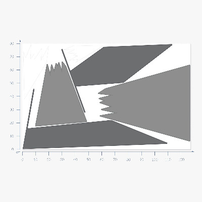 Wall sticker 80x127 Winter mountain peaks in an illustrative view