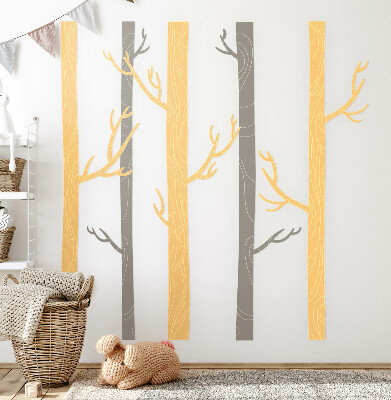 Wall sticker 80x135 Pastel forest with decorative trees