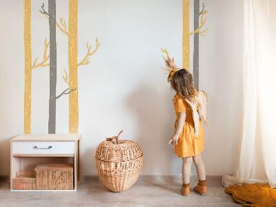 Wall sticker 80x135 Pastel forest with decorative trees