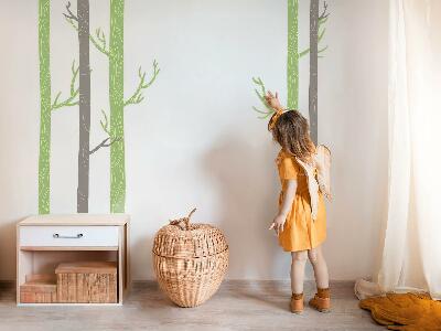 Wall sticker 80x116 Pastel forest with decorative trees