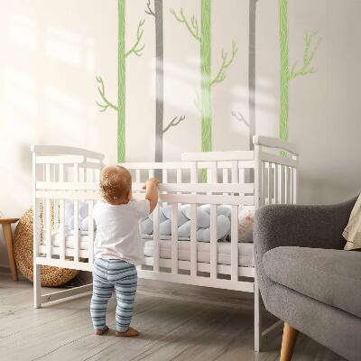 Wall sticker 80x116 Pastel forest with decorative trees