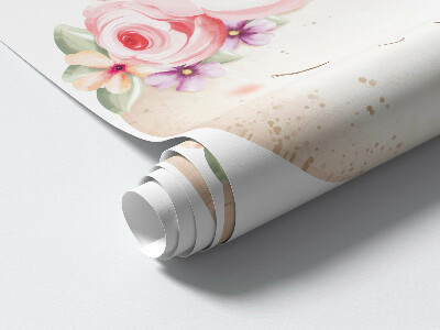 Wall sticker 80x111 Floral sky in watercolor boho style