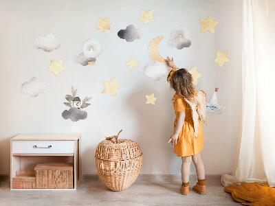 Wall sticker 80x95 Pastel watercolor heavenly nature motifs