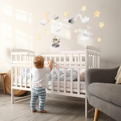 Wall sticker 80x95 Pastel watercolor heavenly nature motifs
