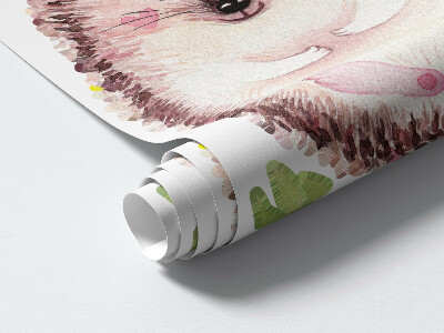 Wall sticker 80x95 Forest creatures in pastel watercolor