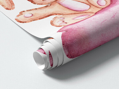 Wall sticker 80x128 Pastel clouds with sheep and rabbits