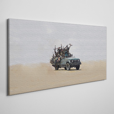 Banksy War Print on canvas