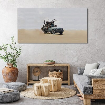 Banksy War Print on canvas