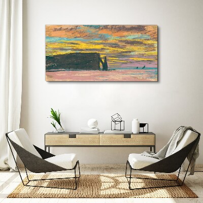 Sunset Claude Monet Print on canvas