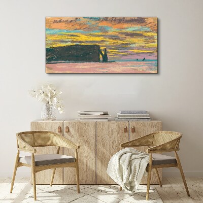Sunset Claude Monet Print on canvas