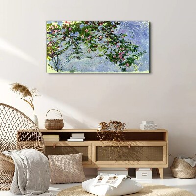 Les Roses Claude Monet Canvas wall art